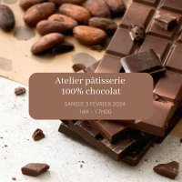 Atelier pâtisserie 100% chocolat